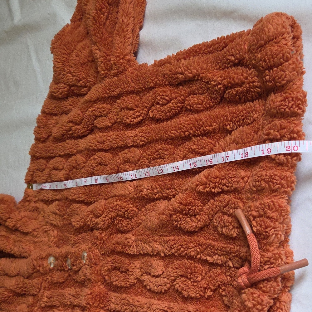 Cider Sherpa Pullover Hoodie Size Medium Cropped - Picture 11 of 11